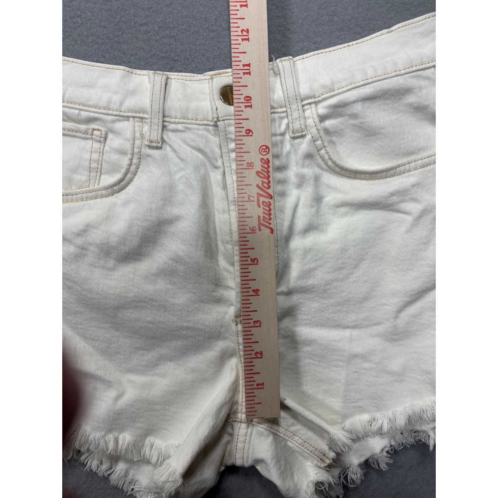 Joe's Jeans The Alex Shorts Women 28 White High Rise‎ Frayed Hem Button Fly - Picture 16 of 16